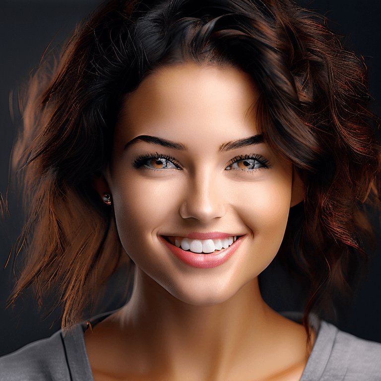 Smart woman has a great smile 