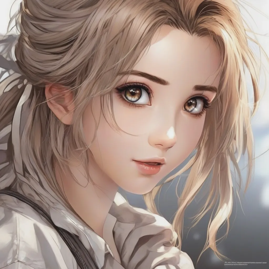 Anime realistic AI character