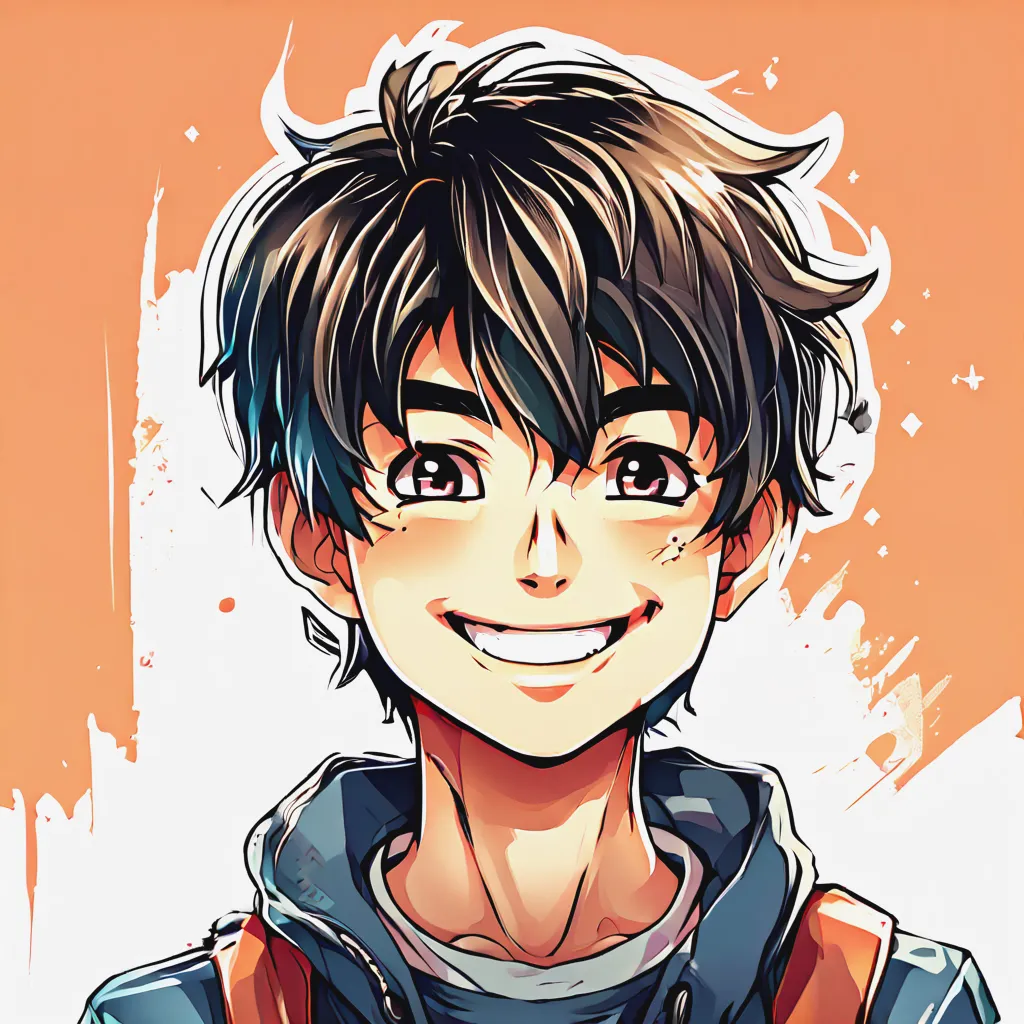 Manga style AI character